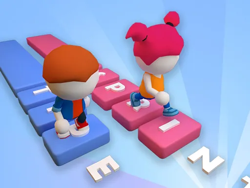 Type Sprint - Build the track by typing and race for the podium.